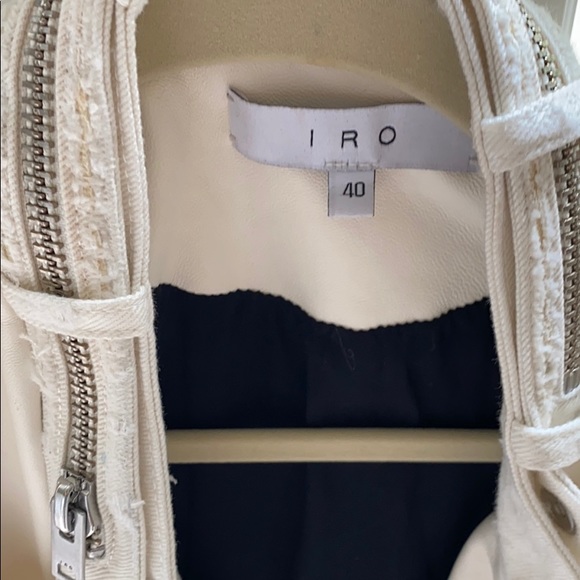 IRO Mazey distressed leather jacket size 40 - Picture 3 of 4